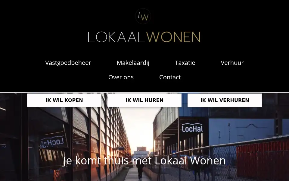 Screenshot of lokaal-wonen.nl