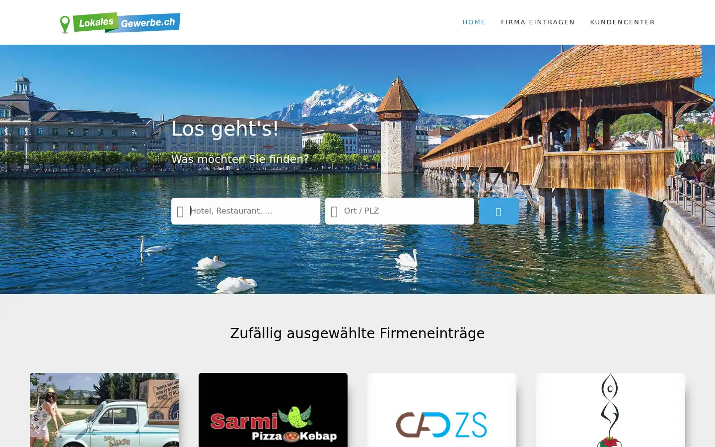 Screenshot of lokalesgewerbe.ch
