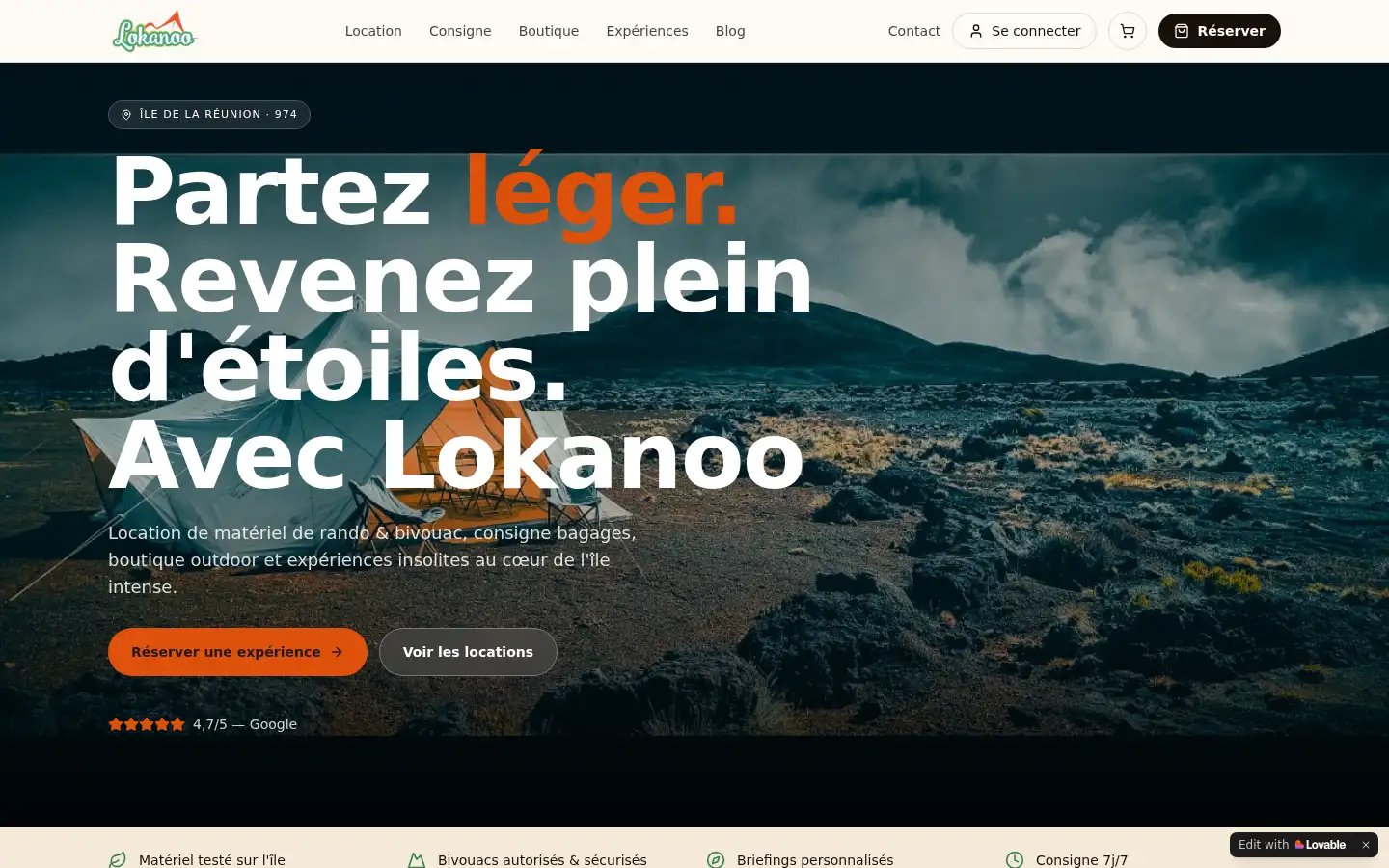 Screenshot of lokanoo.fr