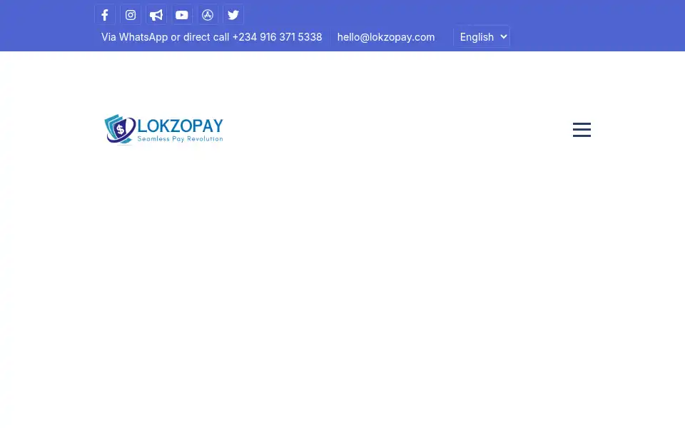 Screenshot of lokzopay.com