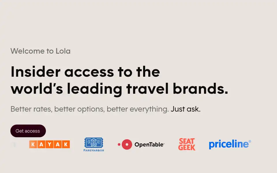 Screenshot of lola.com