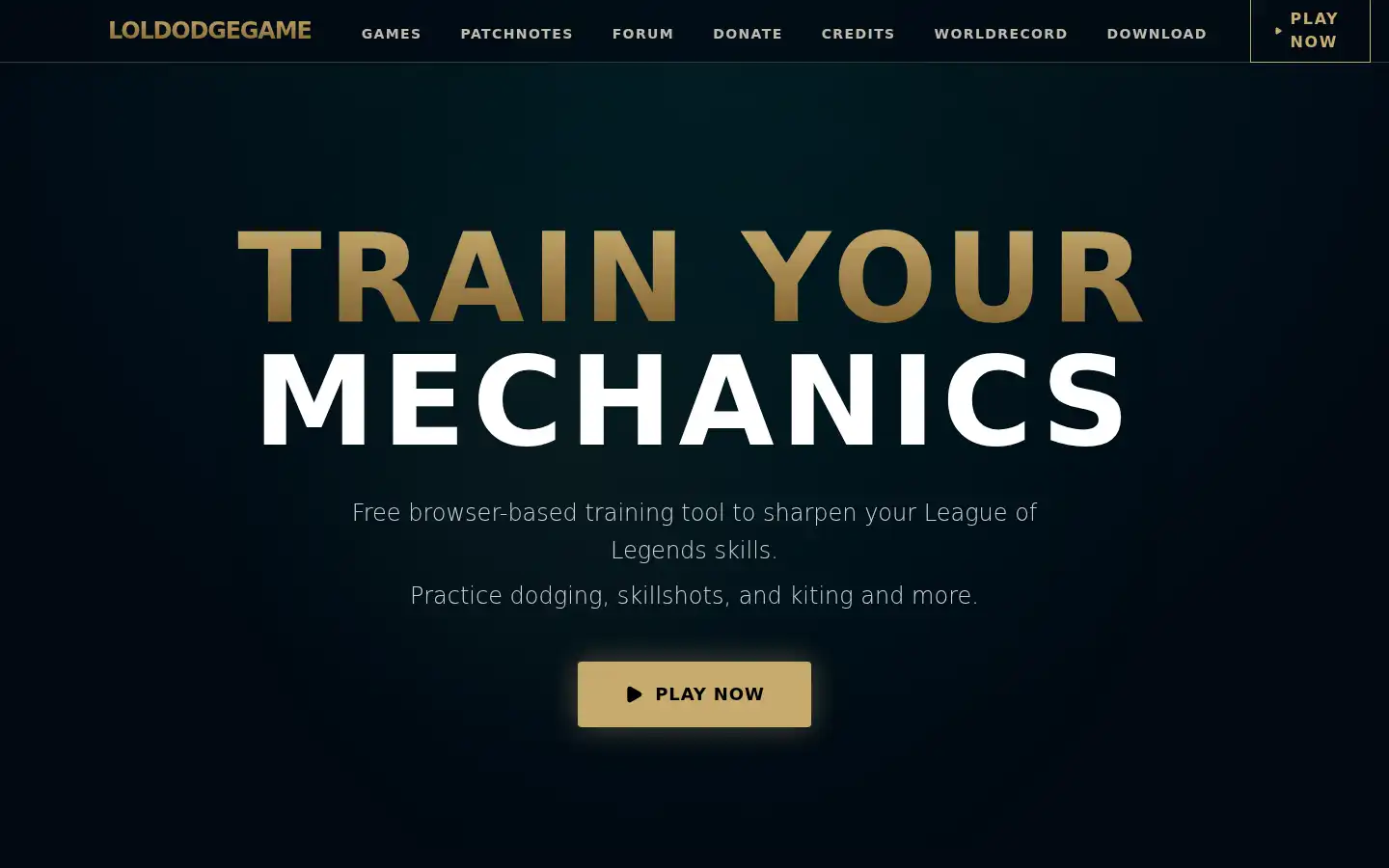 Screenshot of loldodgegame.com