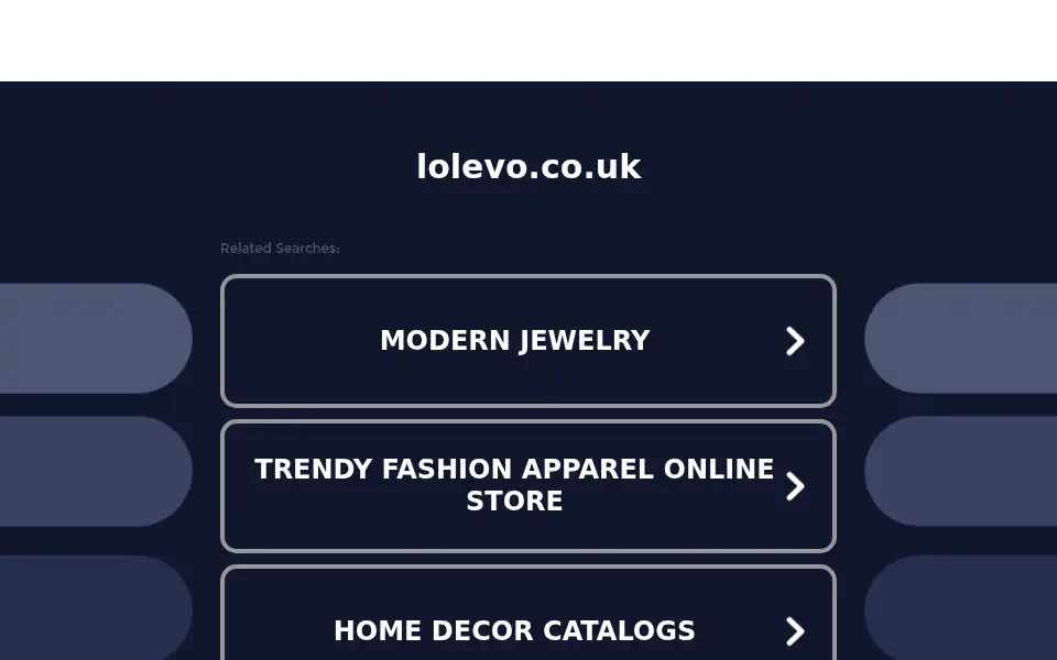 Screenshot of lolevo.co.uk