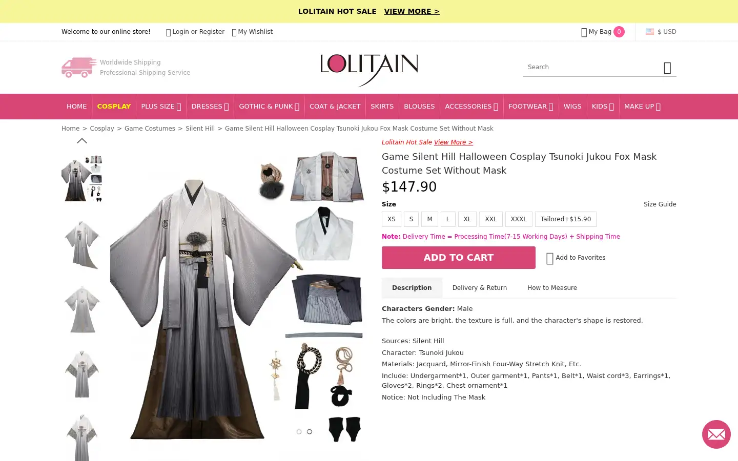 Screenshot of lolitain.com
