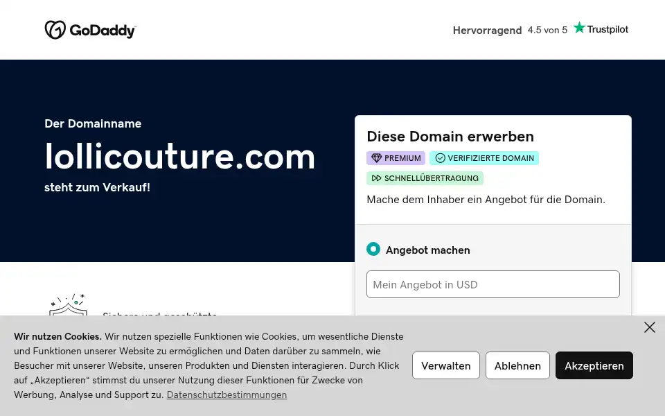 Screenshot of lollicouture.com