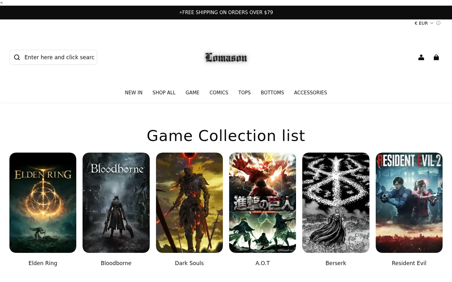 Screenshot of lomason.com