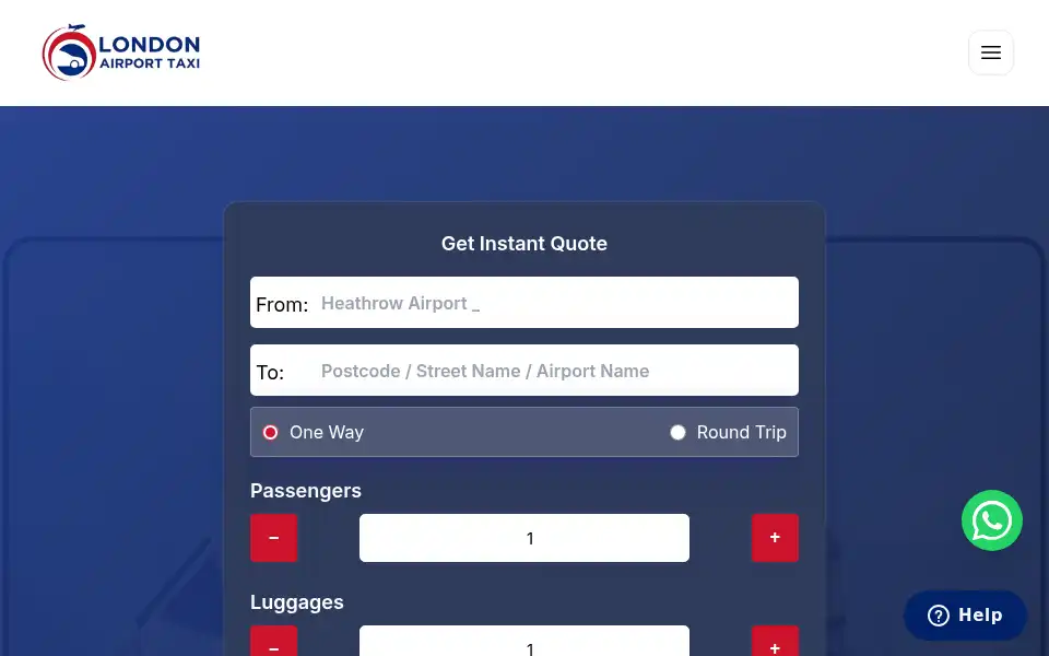 Screenshot of londonairport-taxi.com