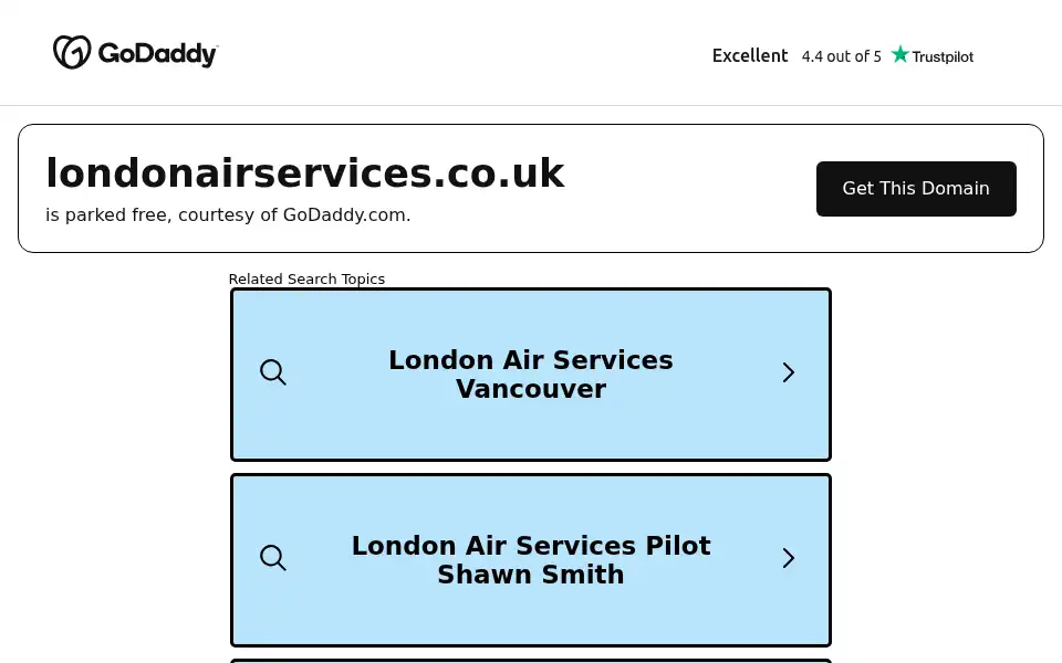 Screenshot of londonairservices.co.uk