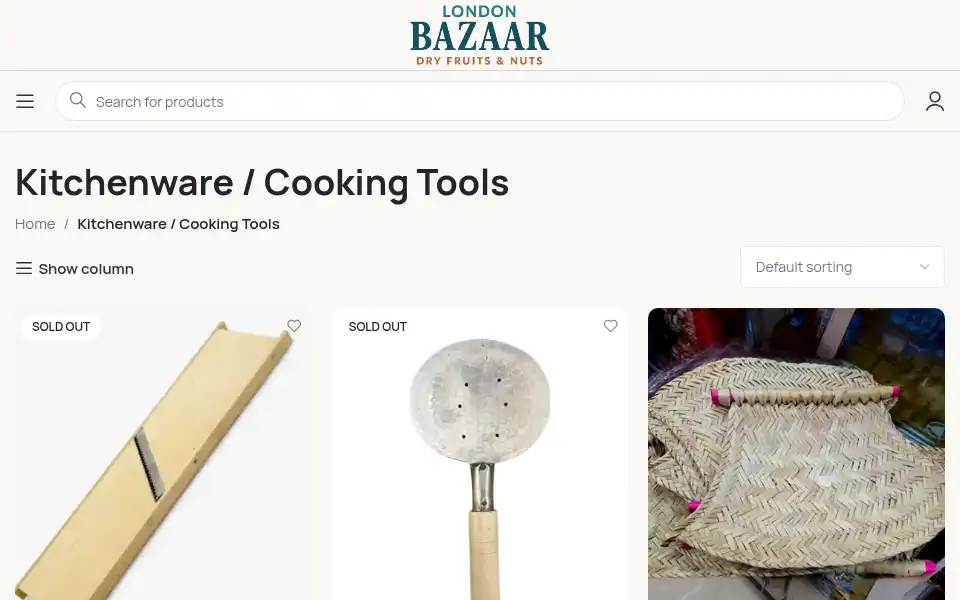 Screenshot of londonbazaar.co.uk