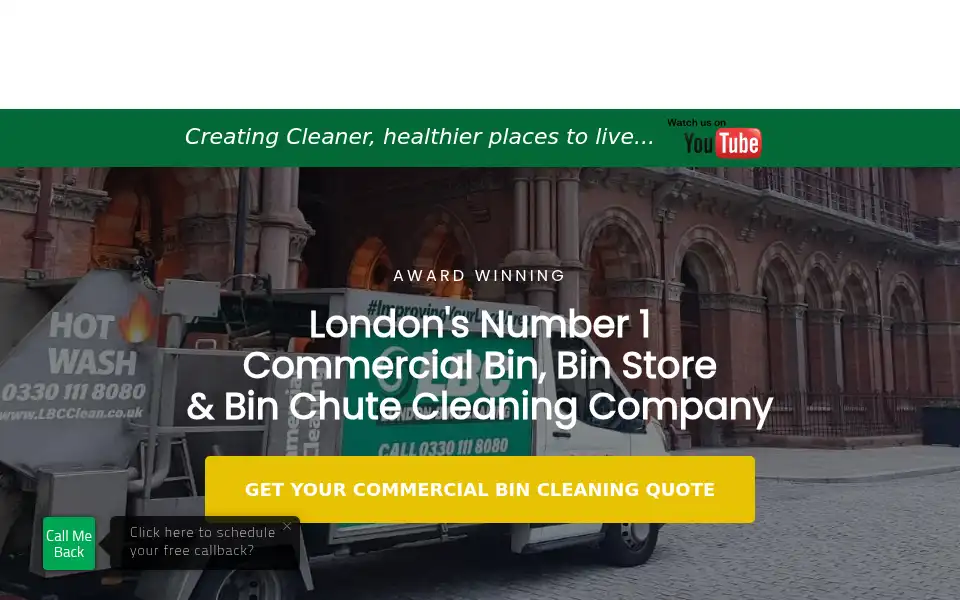 Screenshot of londonbincleaning.com