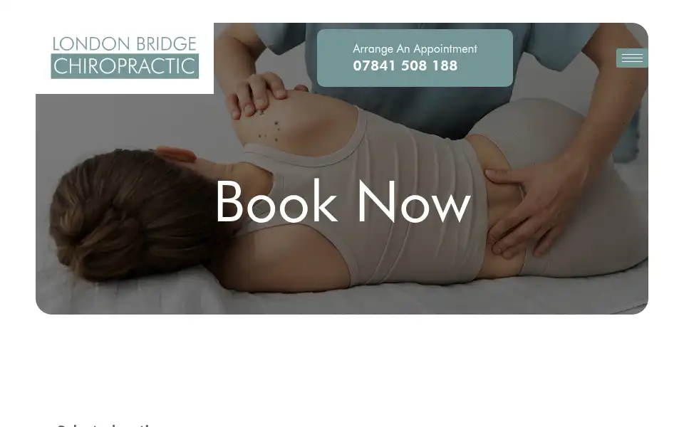 Screenshot of londonbridgechiropractic.co.uk