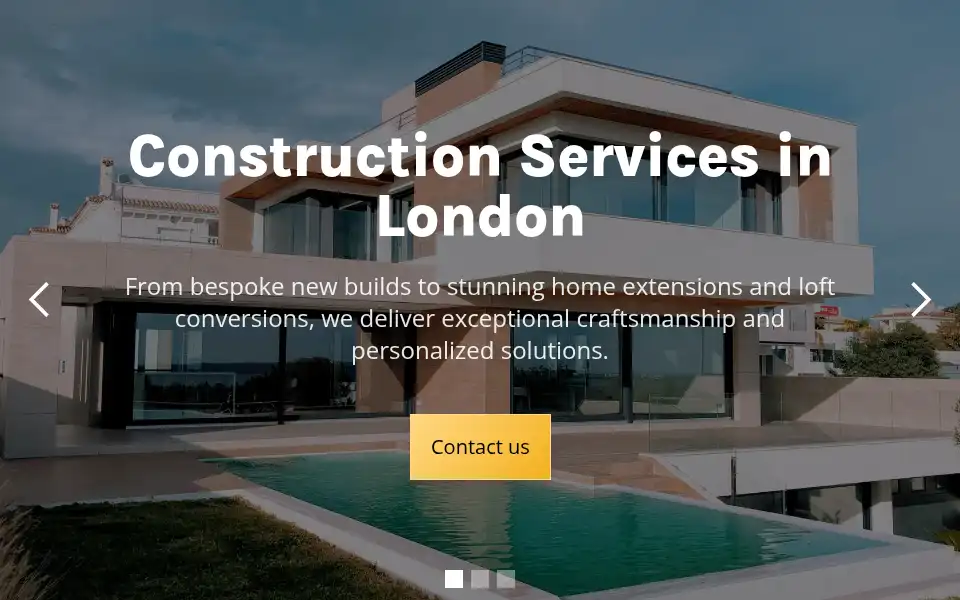 Screenshot of londoncoreconstruction.co.uk