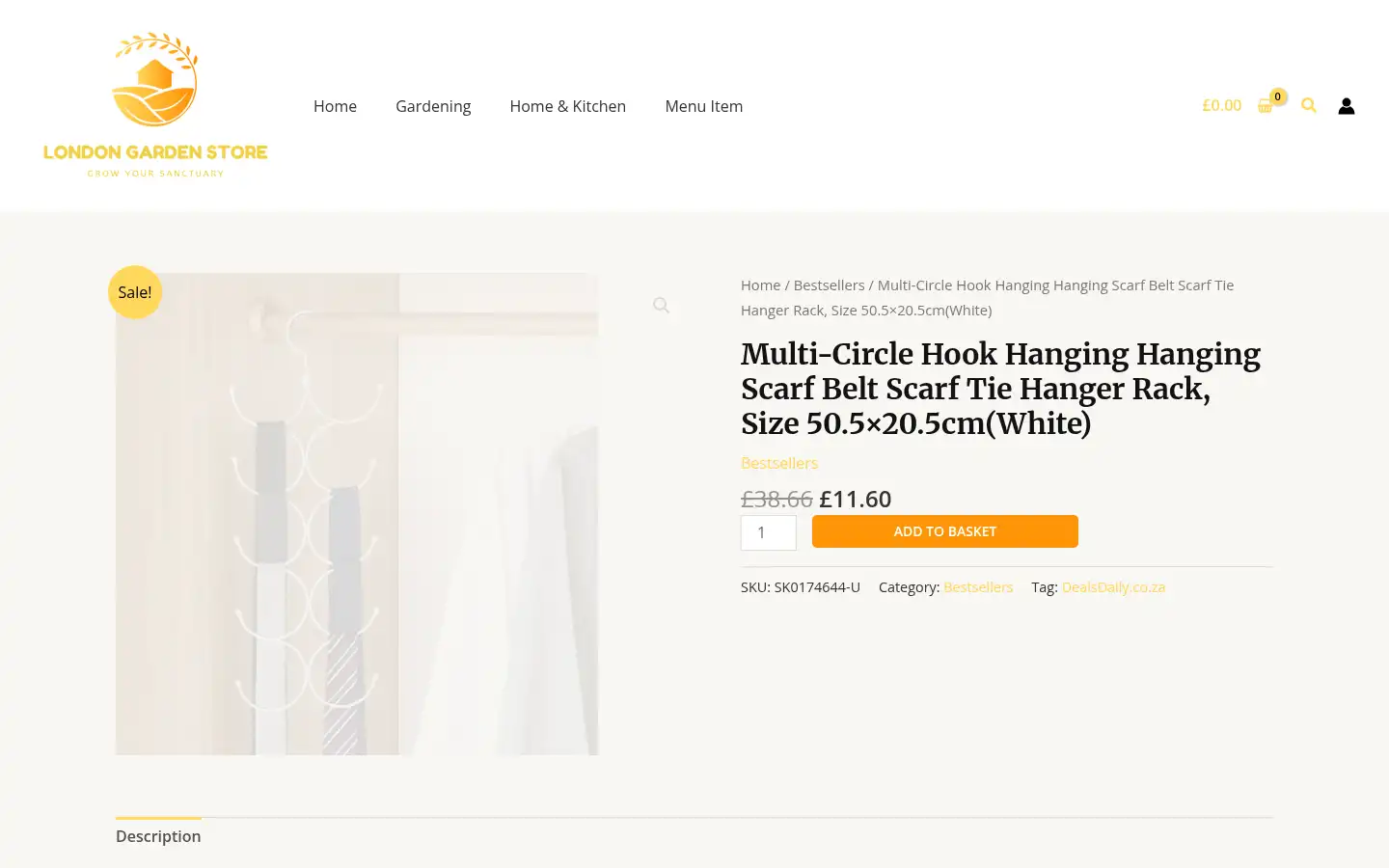 Screenshot of londongardenstore.com