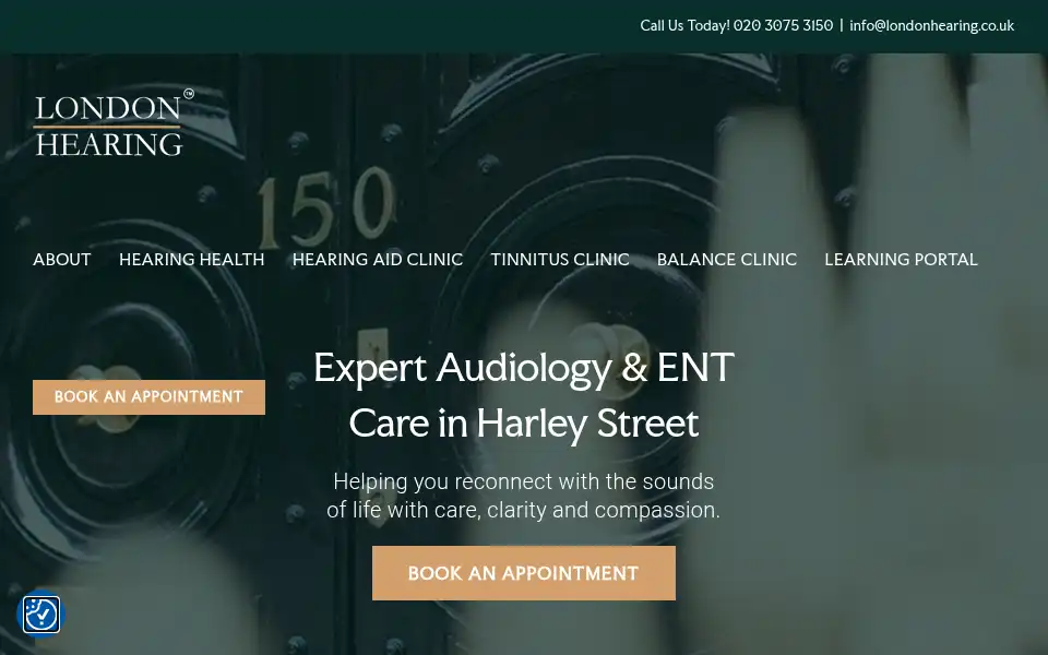 Screenshot of londonhearing.co.uk