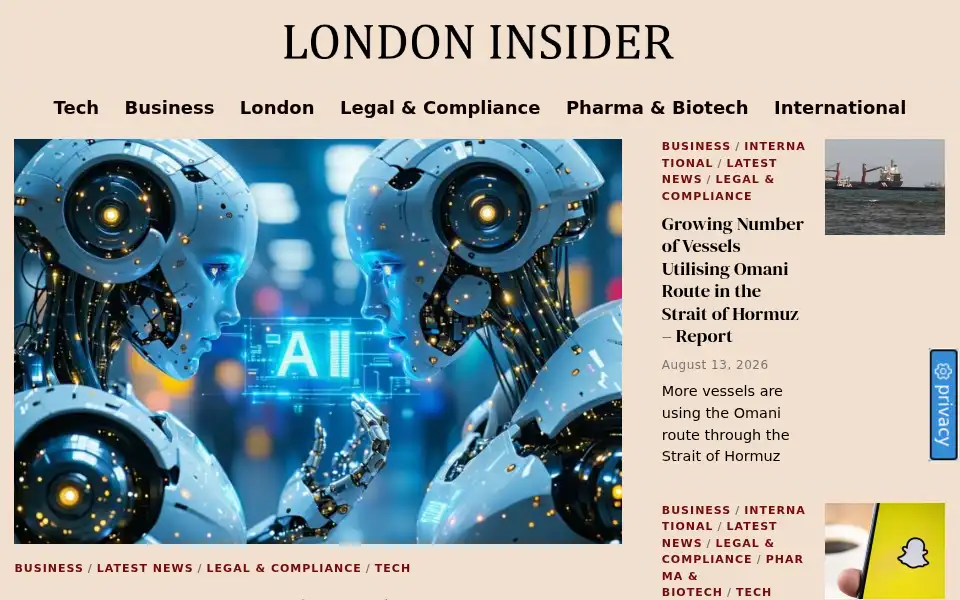 Screenshot of londoninsider.co.uk