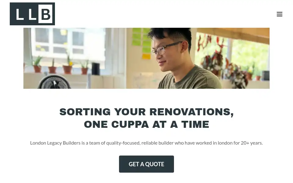 Screenshot of londonlegacybuilders.co.uk