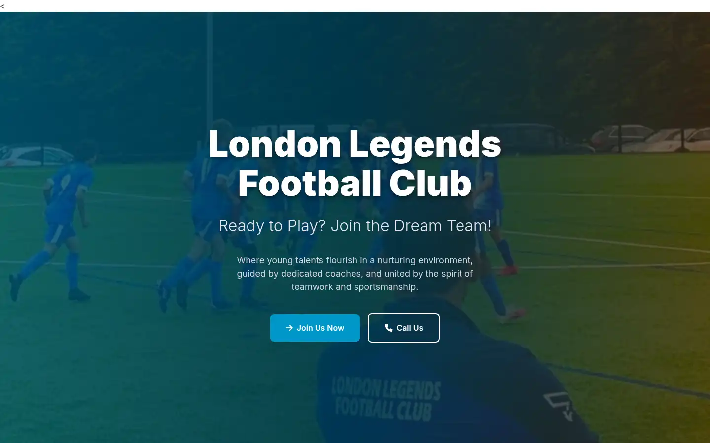 Screenshot of londonlegendsfc.co.uk