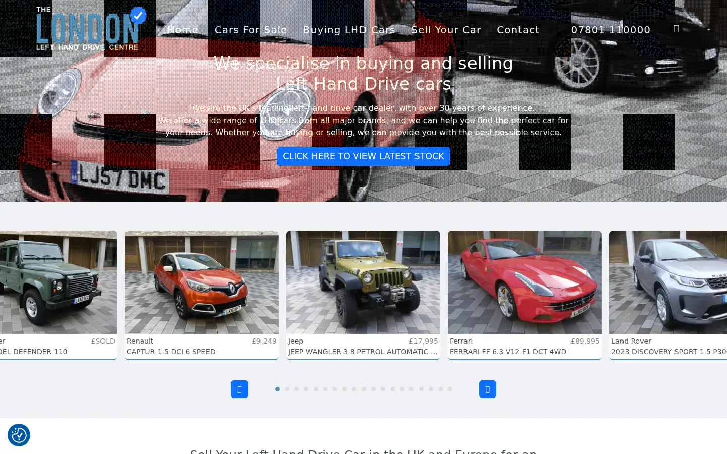 Screenshot of londonlhdcentre.com