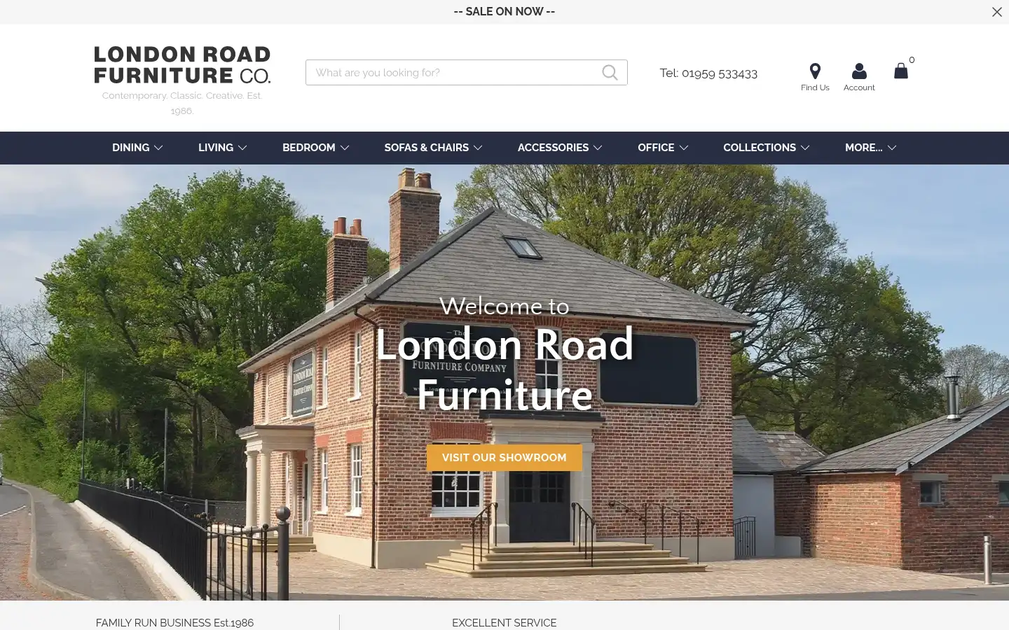 Screenshot of londonroadfurniture.co.uk