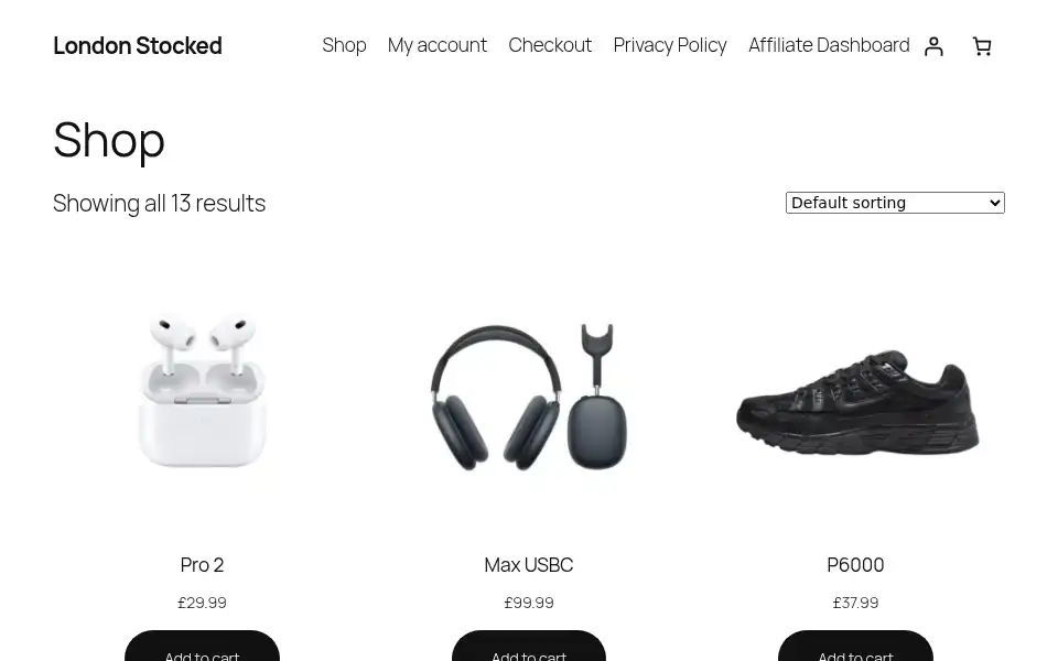 Screenshot of londonstocked.com