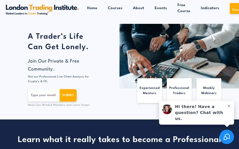Screenshot of londontradinginstitute.com