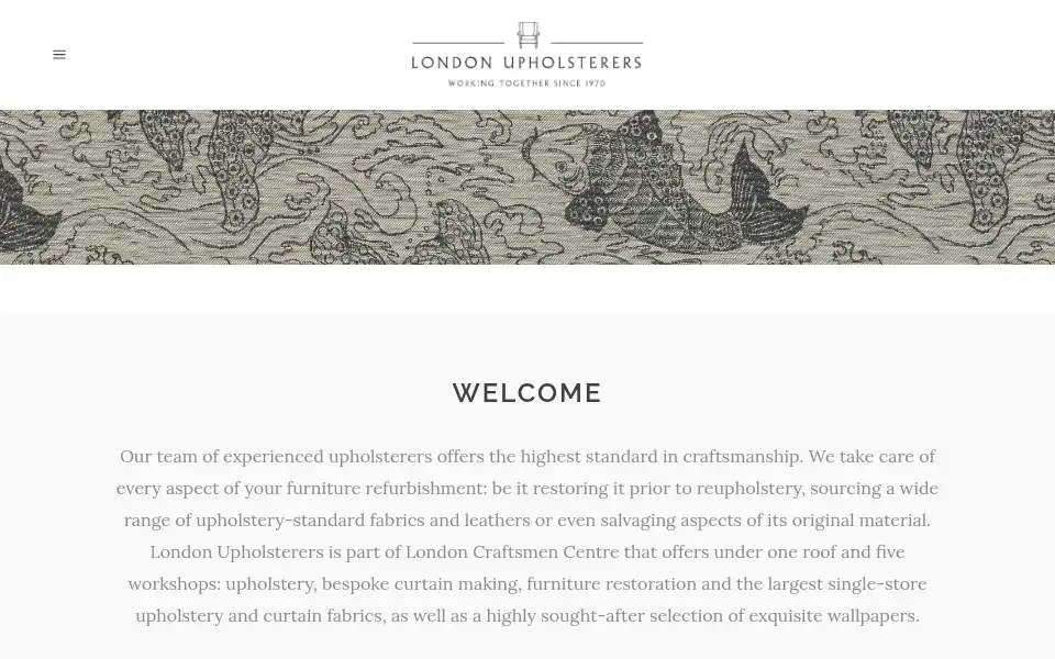 Screenshot of londonupholsterers.com