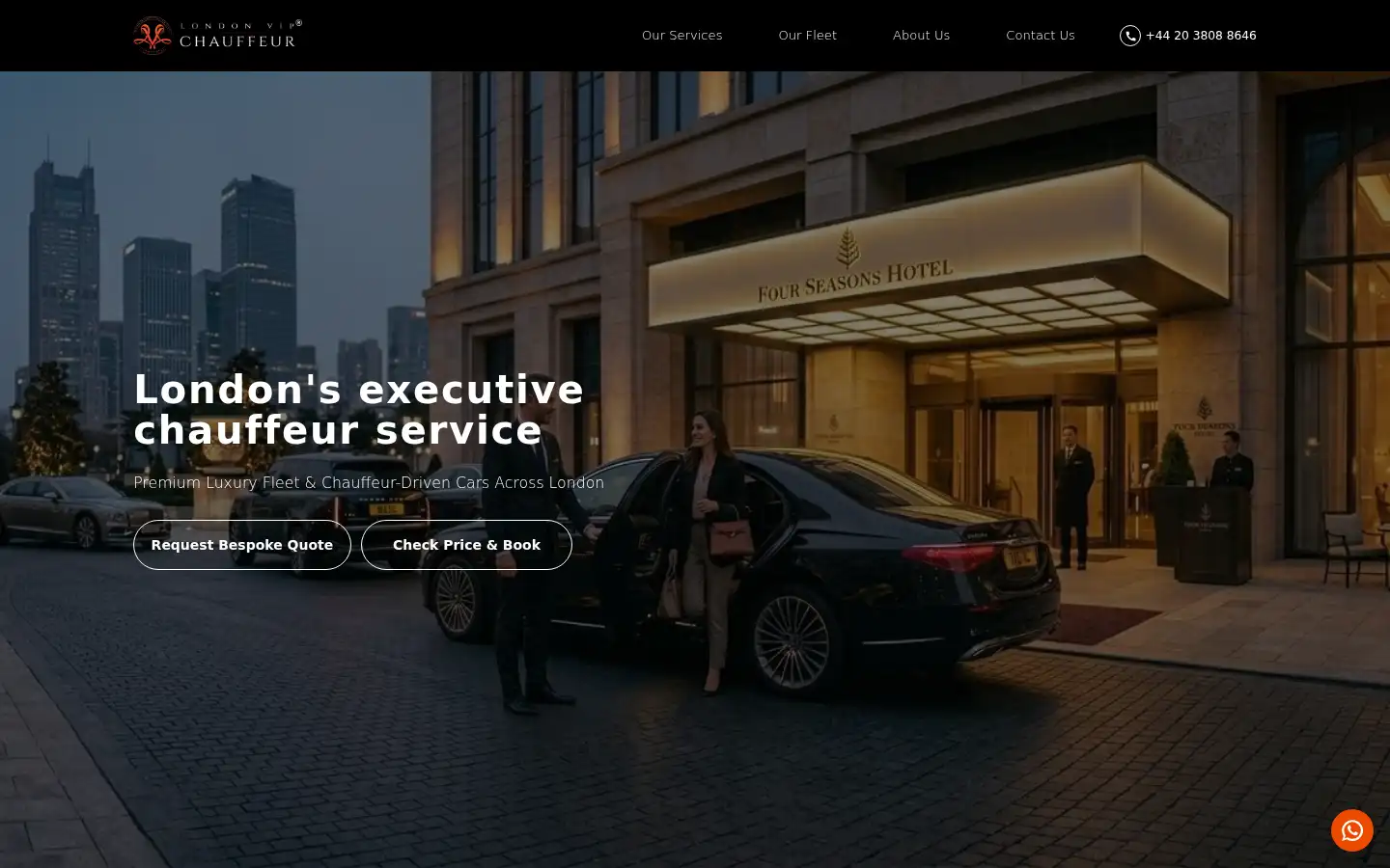 Screenshot of londonvipchauffeur.com