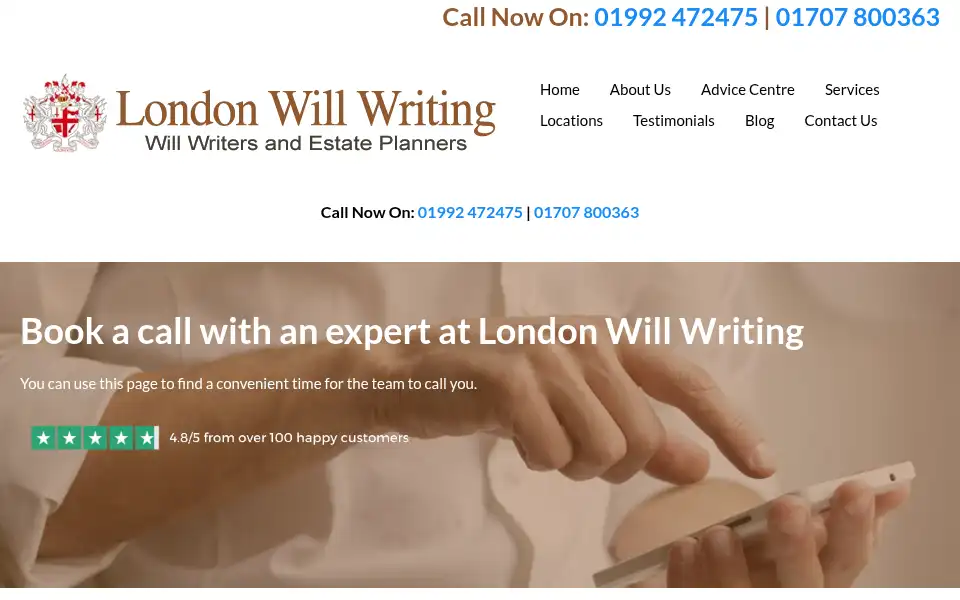 Screenshot of londonwillwriting.com