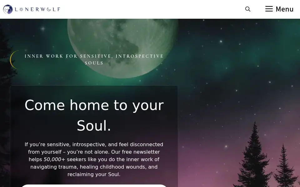 Screenshot of lonerwolf.com