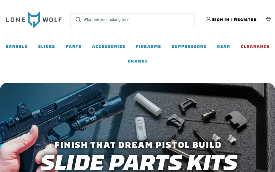 Screenshot of lonewolfdist.com