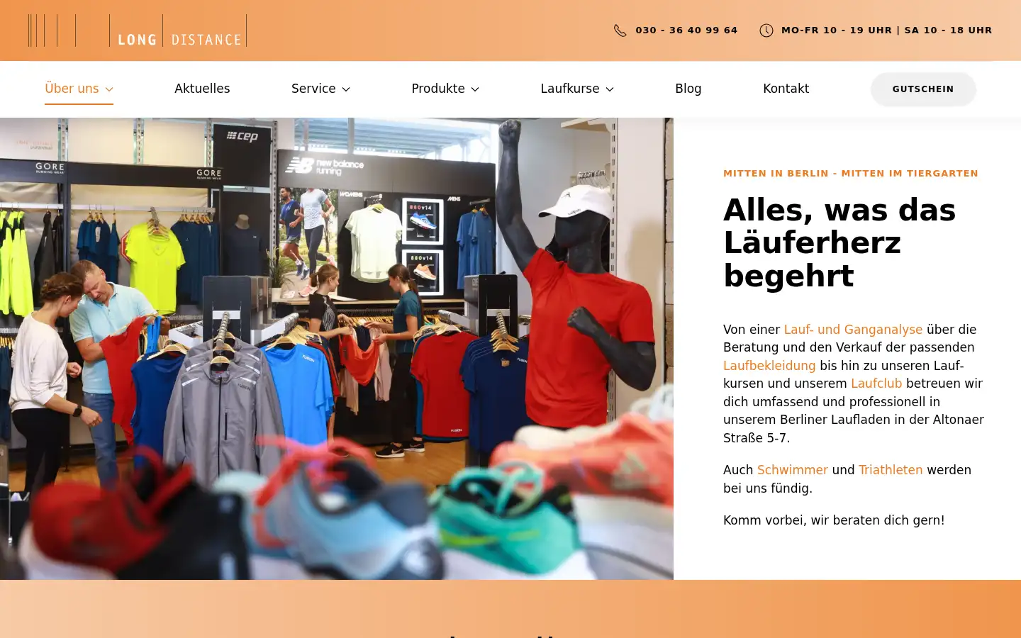 Screenshot of longdistance.de