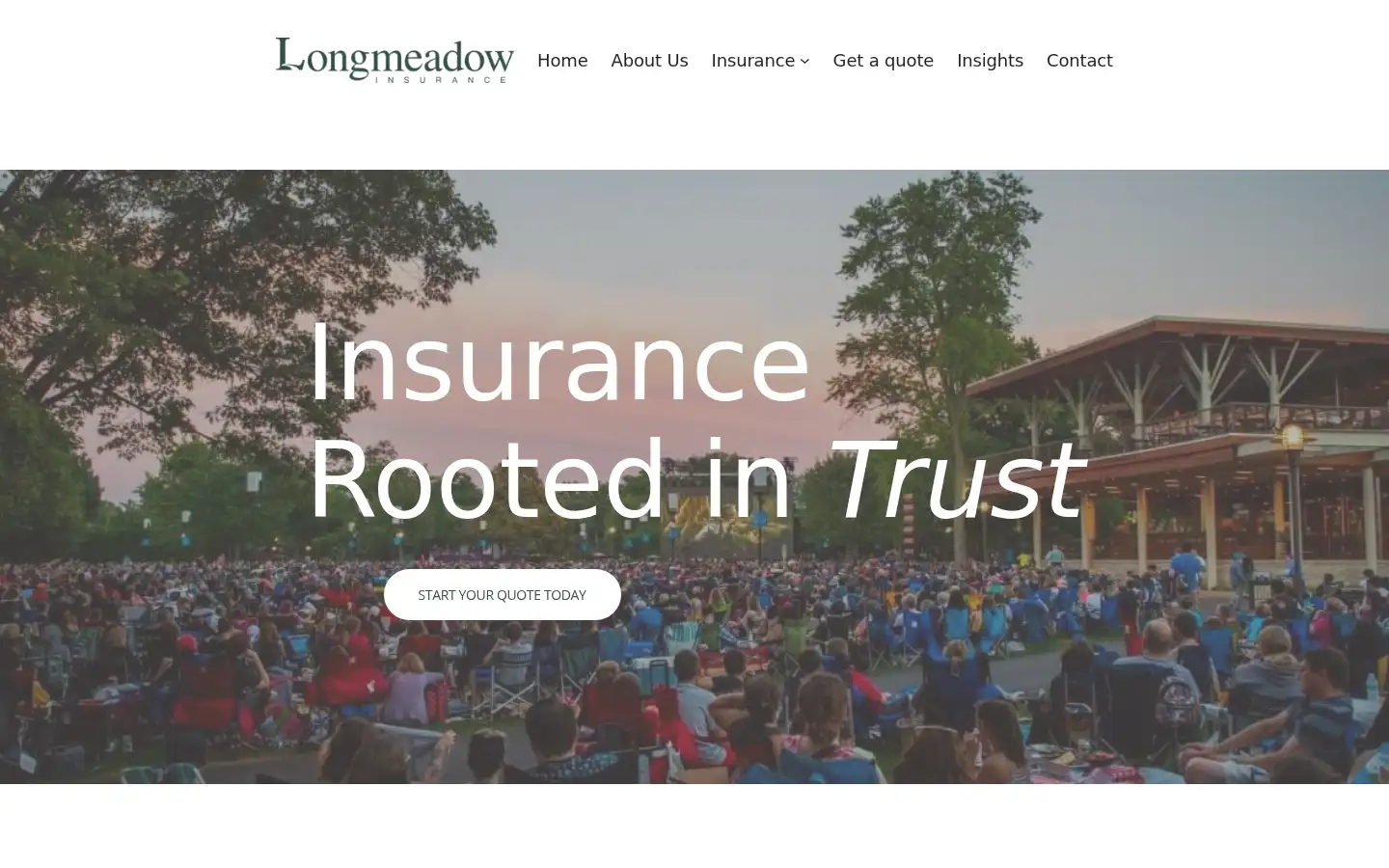 Screenshot of longmeadow.agency