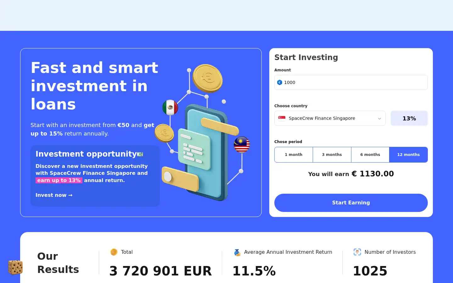 Screenshot of lonvest.com
