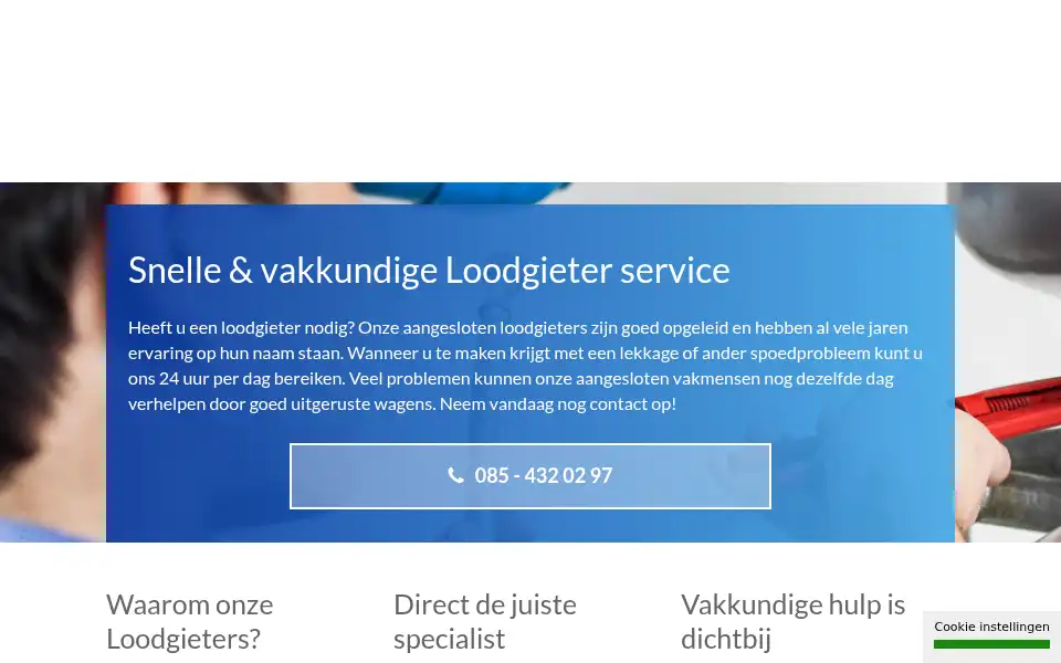 Screenshot of loodgieter-dienst.nl