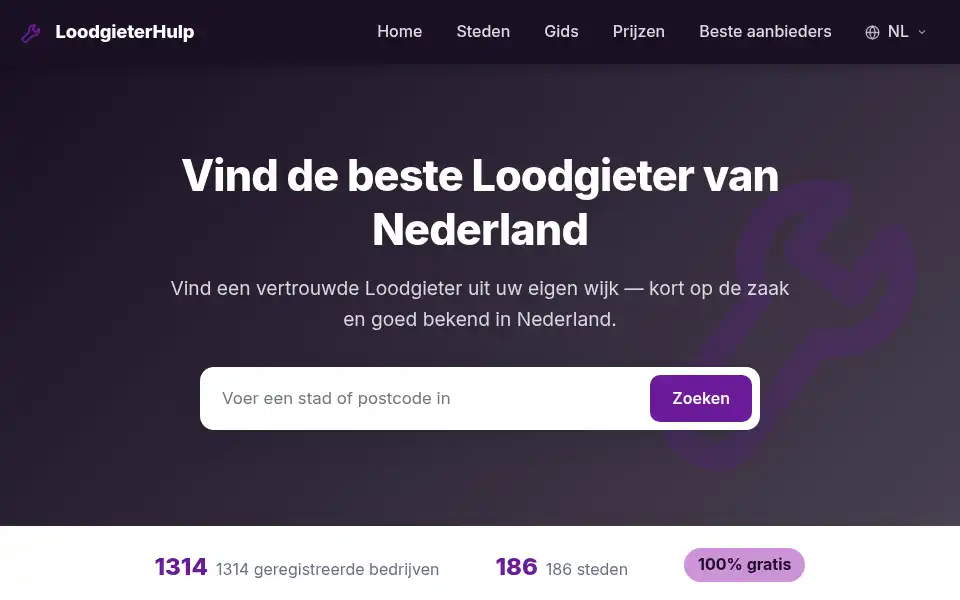 Screenshot of loodgieter-top.nl