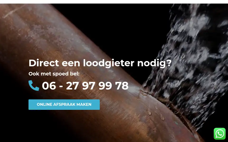 Screenshot of loodgieterdirect.nu
