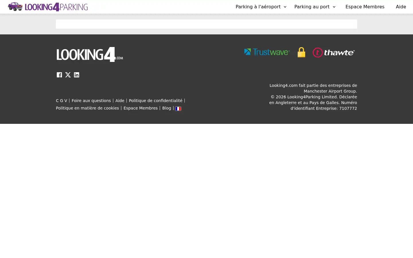 Screenshot of looking4parking.com