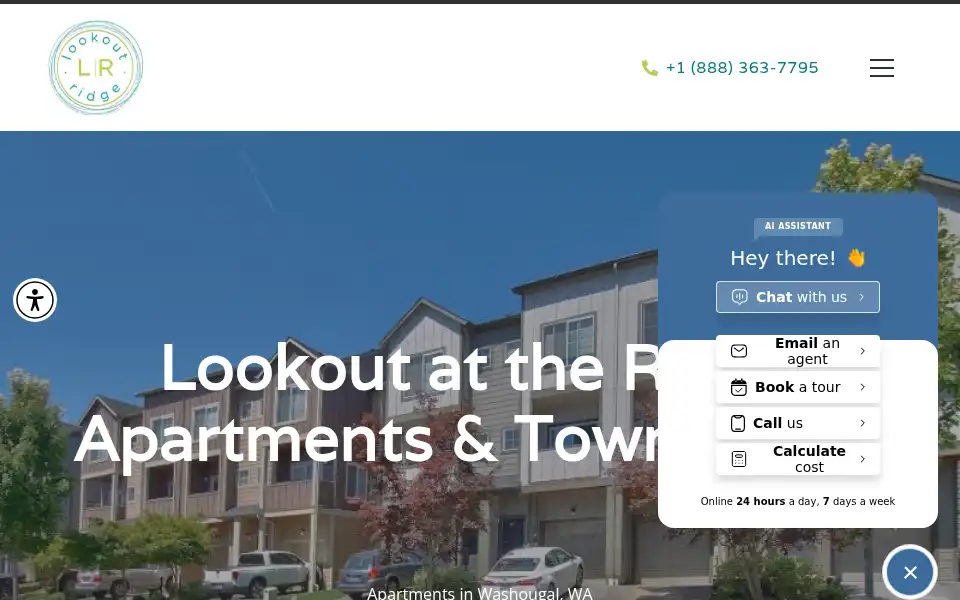 Screenshot of lookoutattheridge.com