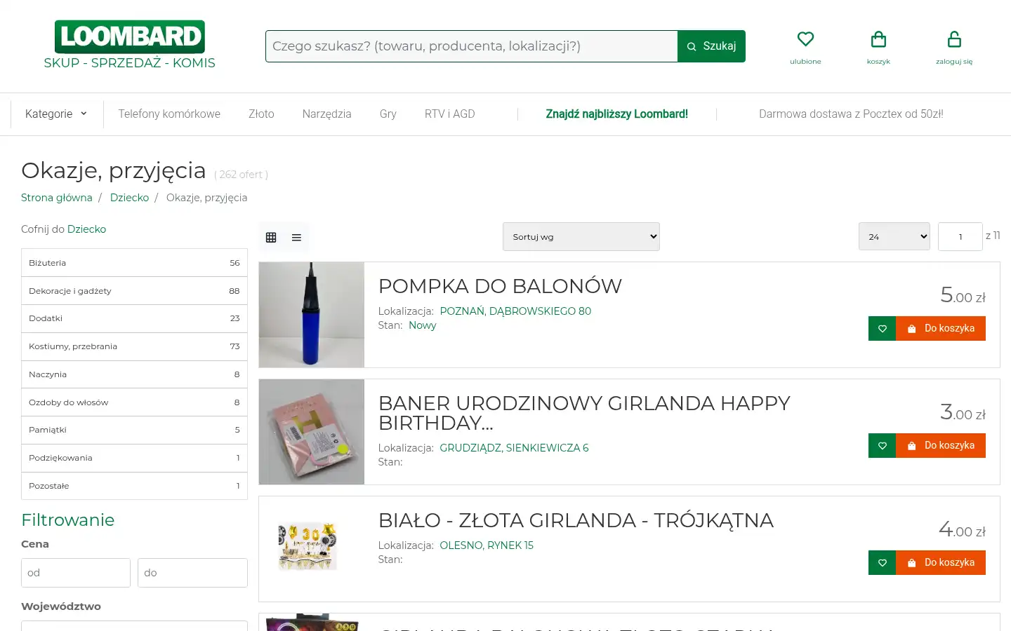 Screenshot of loombard.pl