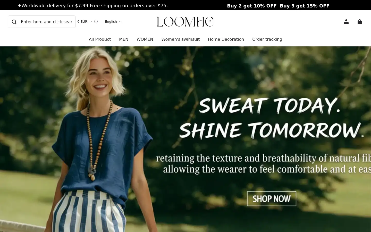 Screenshot of loomhy.com