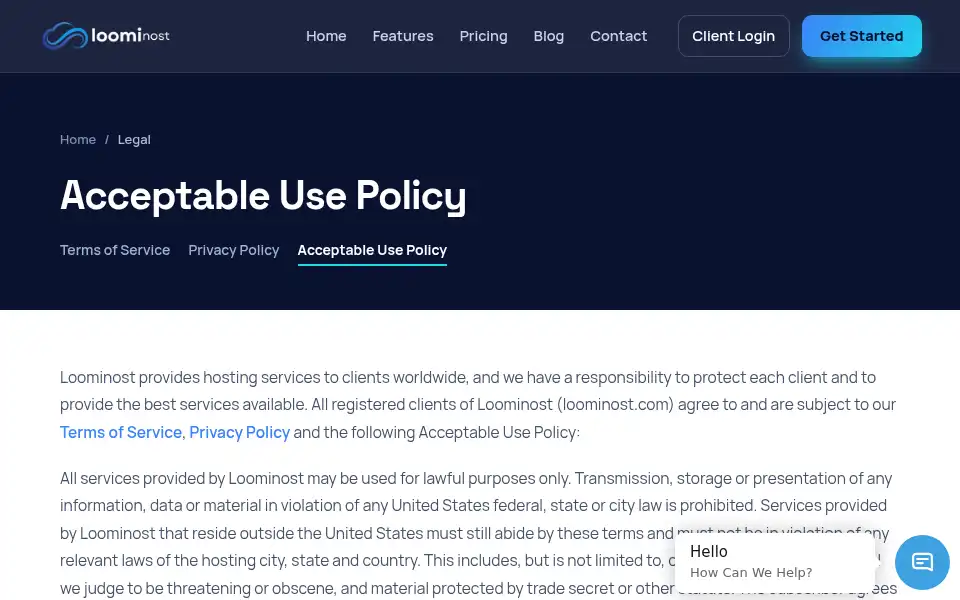 Screenshot of loominost.com