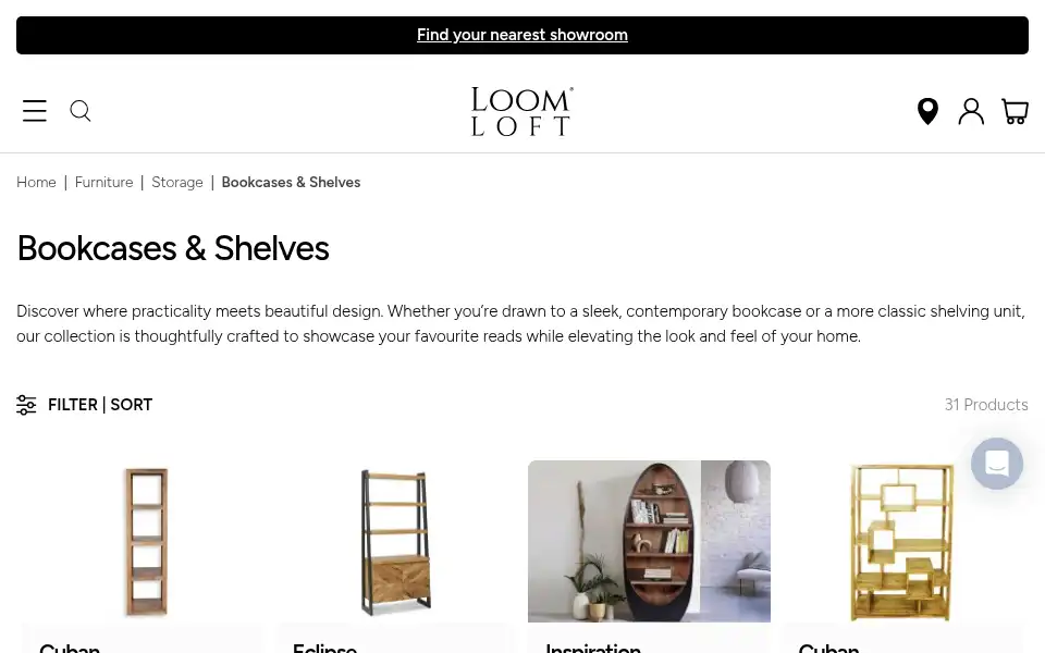 Screenshot of loomloft.co.uk