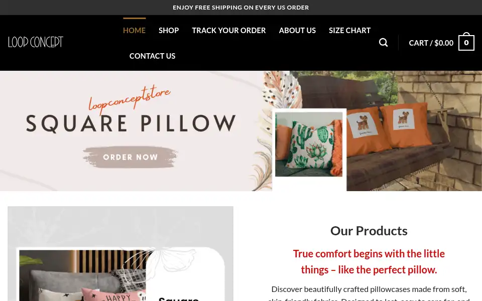 Screenshot of loopconceptstore.com