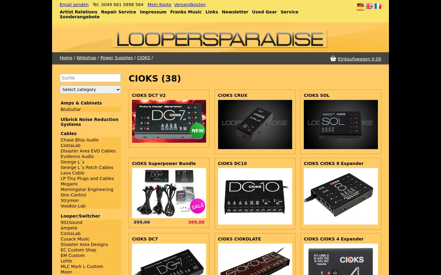 Screenshot of loopersparadise.de