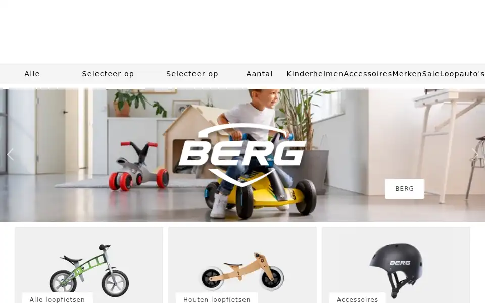 Screenshot of loopfietsstore.com