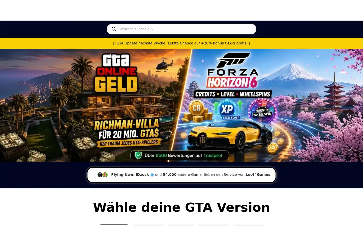 Screenshot of loot4games.net