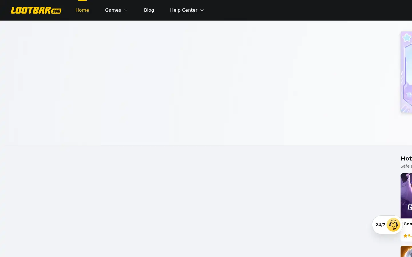 Screenshot of lootbar.com
