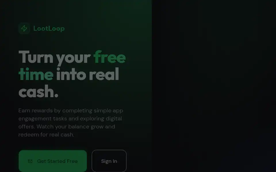 Screenshot of lootloop-app.com