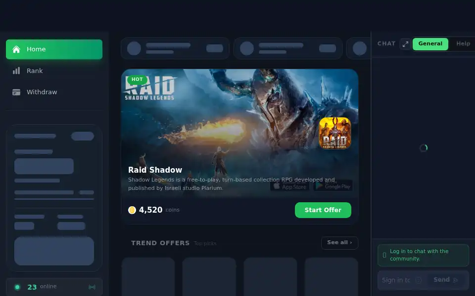 Screenshot of lootycash.com
