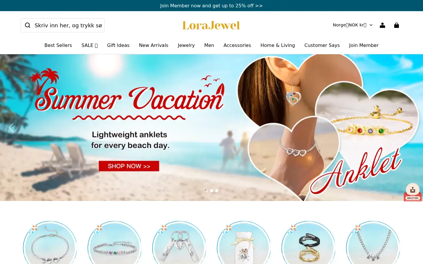 Screenshot of lorajewel.com